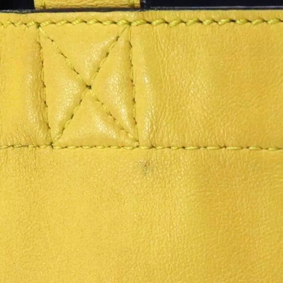 Authenticity guaranteed FENDI Shoulder Bag Tote Bag Yellow/Black - Picture 8 of 12